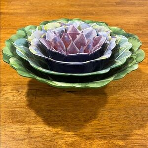 Succulent Melamine Bowl Set